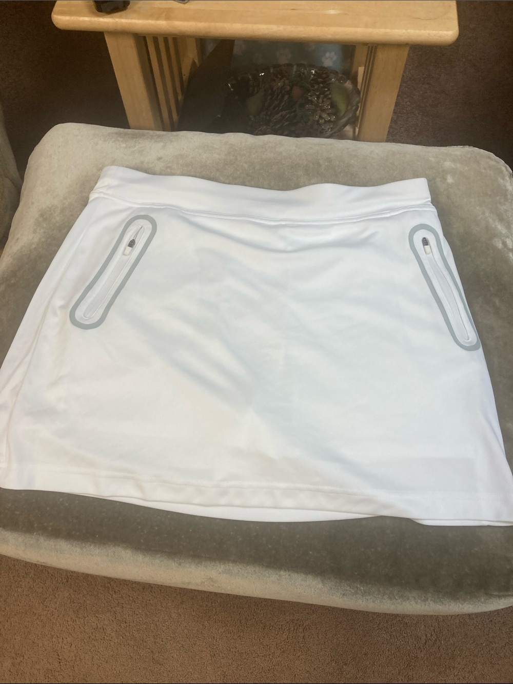 Callaway White Athletic Skort with Gray Trim